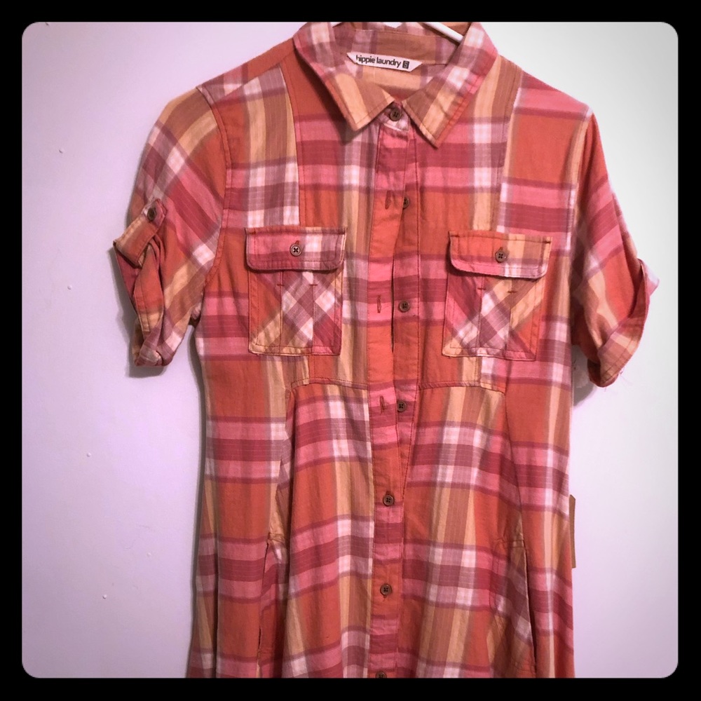 Hippie Laundry NWT Flannel skater dress